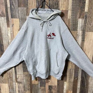 Champion - チャンピオン メンズ パーカー S プリント グレー 極太