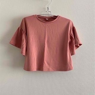 ユニクロ(UNIQLO)のUNIQLO girls フレアスリーブT(5分袖)(Tシャツ/カットソー)