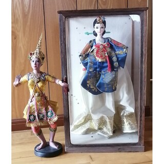 人形　民族衣装　東洋　東南アジア　中国　韓国　アンティーク　レトロ　工芸品(人形)