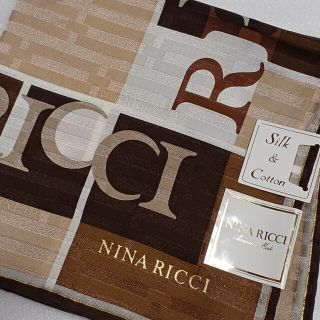 ニナリッチ(NINA RICCI)の値下げ📌ニナリッチ☆シルク50%大判ハンカチーフ58×58(ハンカチ)