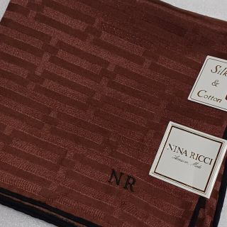 ニナリッチ(NINA RICCI)の値下げ📌ニナリッチ☆シルク50%大判ハンカチーフ58×58(ハンカチ)