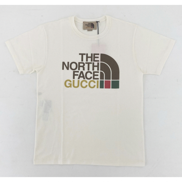 Gucci(グッチ)のグッチ　ノースフェイス　コラボTシャツ　ホワイト　XSサイズ メンズのトップス(Tシャツ/カットソー(半袖/袖なし))の商品写真