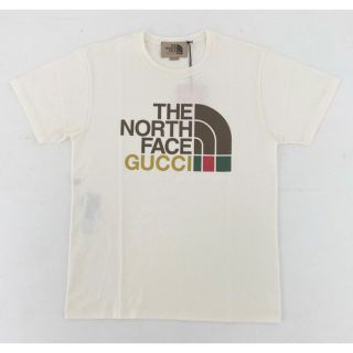 グッチ(Gucci)のグッチ　ノースフェイス　コラボTシャツ　ホワイト　XSサイズ(Tシャツ/カットソー(半袖/袖なし))