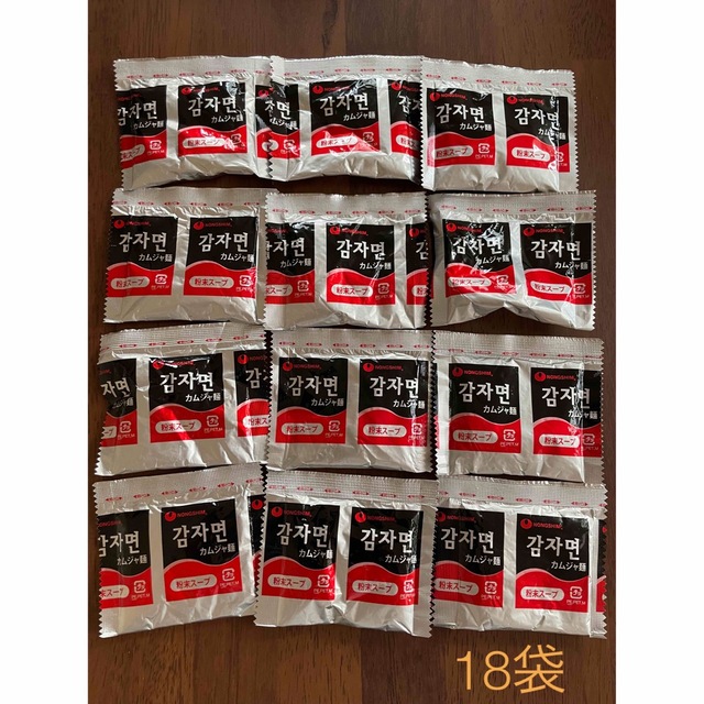 カムジャ麺粉末スープとかやくのみ 食品/飲料/酒の加工食品(インスタント食品)の商品写真