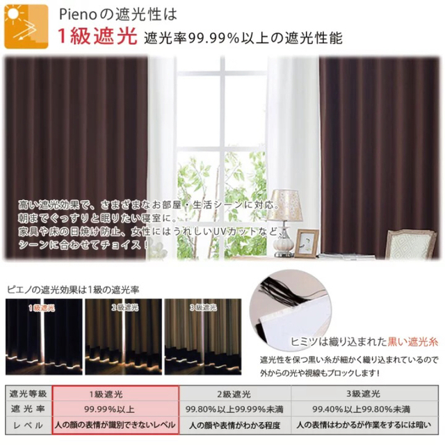 送料無料‼️1級遮光カーテン ☆グリーン・100×230☆ 他色あり‼️の通販