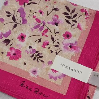 ニナリッチ(NINA RICCI)の値下げ📌ニナリッチ☆シルク50%大判ハンカチーフ58×58🌼(ハンカチ)