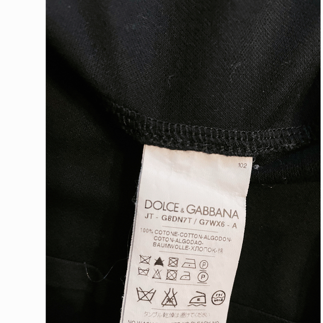 DOLCE&GABBANA(ドルチェアンドガッバーナ)のドルチェ＆ガッバーナD&Gシャツ半袖44Sブラック黒ストレッチTロゴ6ミリタリー メンズのトップス(Tシャツ/カットソー(半袖/袖なし))の商品写真