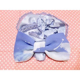 アンジェリックプリティー(Angelic Pretty)の★Angelic Pretty Misty Skyシュシュ★ラベンダー(バレッタ/ヘアクリップ)