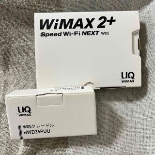 エーユー(au)のUQ WiMAX 2+ Speed Wi-Fi NEXT W05 クレードル付き(その他)