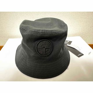 ストーンアイランド(STONE ISLAND)のSTONEISLAND バケットハット　ブラック　新品未使用(ハット)