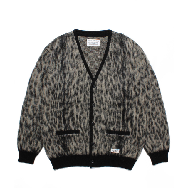 MOHAIR KNIT JACQUARD CARDIGAN