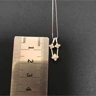 フラワー トリロジー ネックレス 2WAY ダイヤ K18WGの通販 by ハル|ラクマ