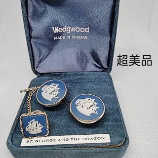 ウェッジウッド(WEDGWOOD)の美品　ウェッジウッド　カフリンクス　タイタック　セット　箱付き(カフリンクス)