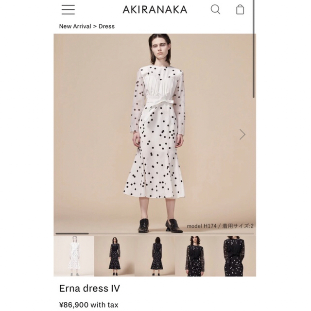 AKIRANAKA アキラナカ Erna dress ワンピース