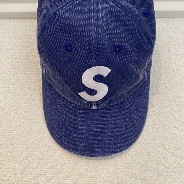 2023 SS 新品・未使用 Supreme Canvas S Logo NVキャップ