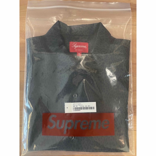 Supreme - Leopard Silk S/S Shirt charcoal Mの通販 by chobichocox's ...