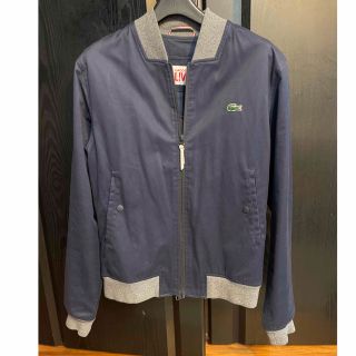 ラコステライブ(LACOSTE L!VE)の美品ラコステLACOSTEライブLIVEアウター48ネイビー紺グレーm春秋モデル(その他)