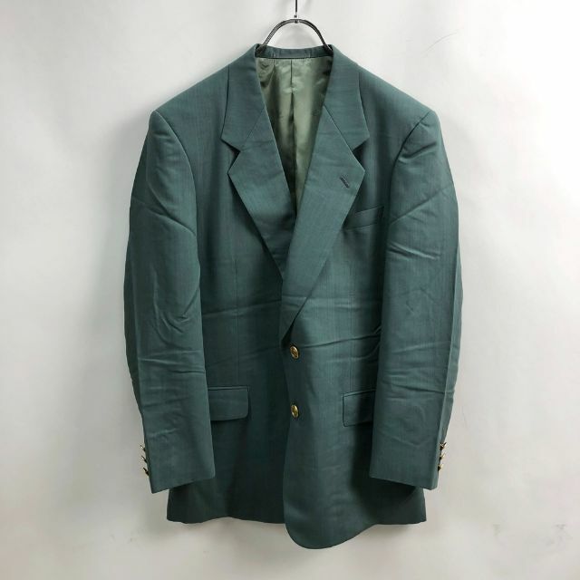 Courreges(クレージュ)の【人気】クレージュ オム ジャケット スーツ 金ボタン グリーン系 サイズ不明 メンズのジャケット/アウター(テーラードジャケット)の商品写真