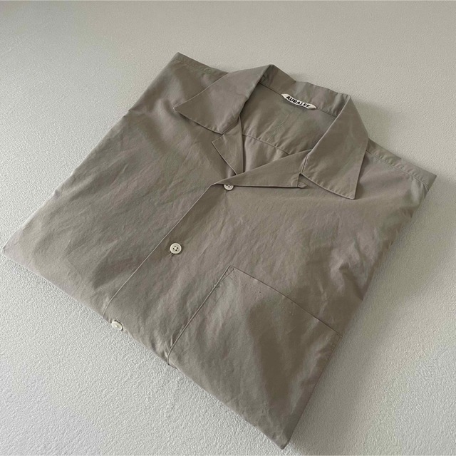 AURALEE   SELVEDGE WEATHER CLOTH SHIRTS 1