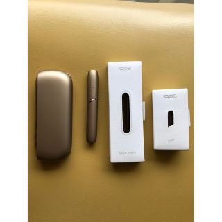 アイコス(IQOS)の※難あり　iQOS3  DUO  ブリリアントゴールド　ドアカバー&キャップ付き(タバコグッズ)