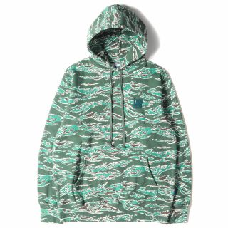 アンディフィーテッド(UNDEFEATED)のUNDEFEATED アンディフィーテッド パーカー サイズ:M 21SS タイガーカモ スウェット TIGER CAMO ICON HOODIE グリーンカモ 迷彩 トップス フーディー スウェットシャツ 【メンズ】【中古】【美品】(パーカー)