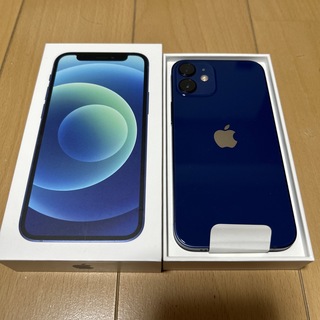 アイフォーン(iPhone)のアップル iPhone12 mini 128GB ブルー SIMフリー(スマートフォン本体)