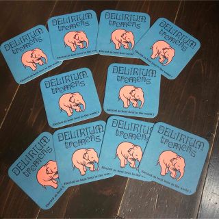 Delirium tremens コースター★ビール デリリウム トレメンス(アルコールグッズ)