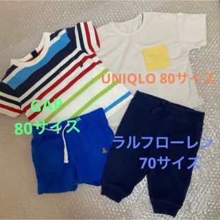 ユニクロ(UNIQLO)のキッズ80サイズ　 GAP、UNIQLO、ラルフローレンなど　おまとめ購入でお得(Ｔシャツ)