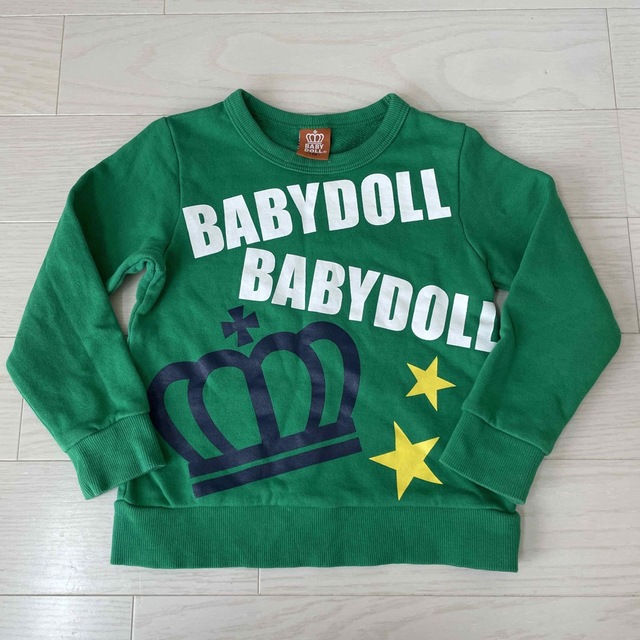 BABYDOLL(ベビードール)のBABY DOLL トレーナー　110 キッズ/ベビー/マタニティのキッズ服男の子用(90cm~)(Tシャツ/カットソー)の商品写真