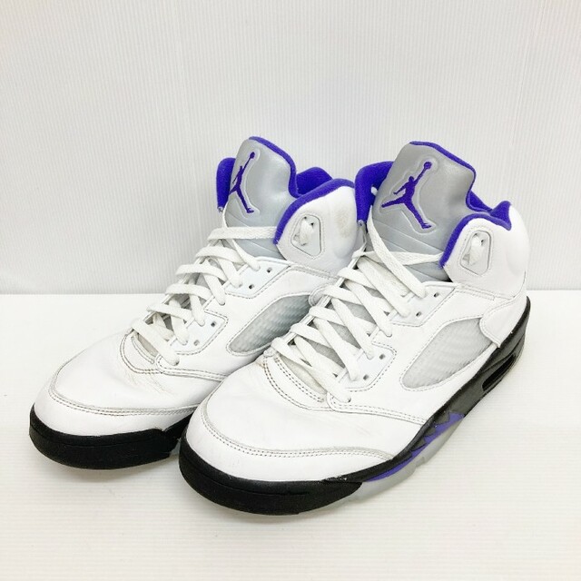 NIKE(ナイキ)の★ナイキ AIR JORDAN エアジョーダン5 レトロ ホワイトパープル メンズの靴/シューズ(スニーカー)の商品写真