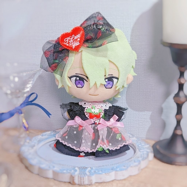 ぬい服 16cm ハンドメイド ワンピース レース