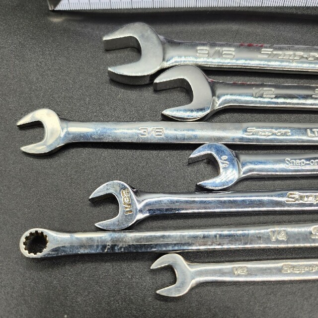 Snap-on オープンエンドインチレンチ等７本セット