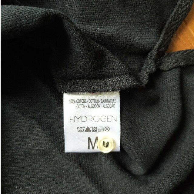 HYDROGEN(ハイドロゲン)のHYDROGEN　黒ポロシャツ メンズのトップス(ポロシャツ)の商品写真