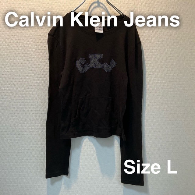 Calvin Klein(カルバンクライン)のCalvin Klein Jeans カルバン　クライン　ジーンズ　ロンT L  レディースのトップス(Tシャツ(長袖/七分))の商品写真