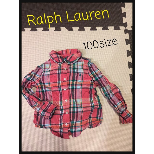 Ralph Lauren(ラルフローレン)のラルフローレン　シャツ　女の子　トップス　長袖　100cm キッズ　春　秋 キッズ/ベビー/マタニティのキッズ服女の子用(90cm~)(ブラウス)の商品写真