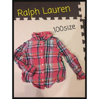 ラルフローレン(Ralph Lauren)のラルフローレン　シャツ　女の子　トップス　長袖　100cm キッズ　春　秋(ブラウス)