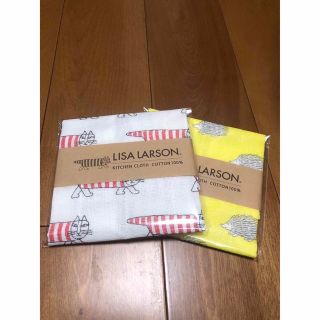 リサラーソン(Lisa Larson)のLisa Larson ふきん　マイキー　ハリネズミ2枚セット(収納/キッチン雑貨)