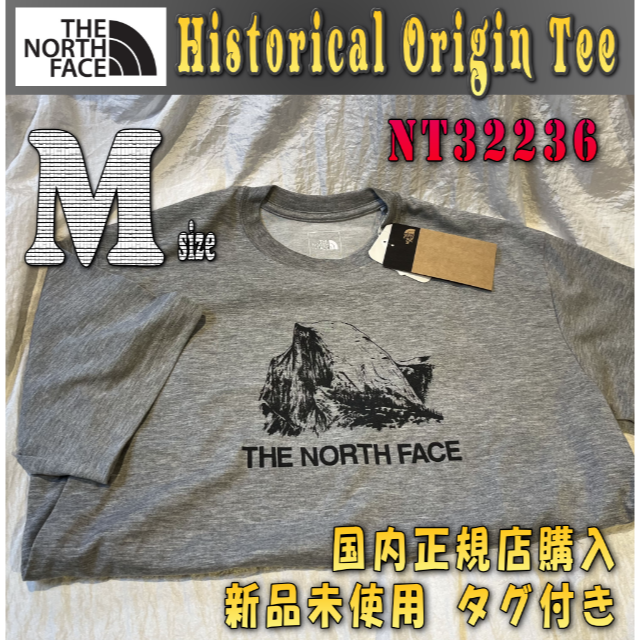 THE NORTH FACE(ザノースフェイス)のノースフェイス ヒストリカルオリジンティー グレー 半袖　M　新品未使用 メンズのトップス(Tシャツ/カットソー(半袖/袖なし))の商品写真