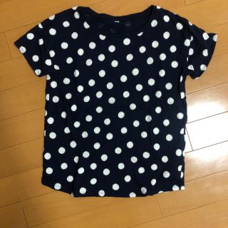 ムジルシリョウヒン(MUJI (無印良品))の無印良品 ドット柄 半袖 Tシャツ 150(Tシャツ/カットソー)