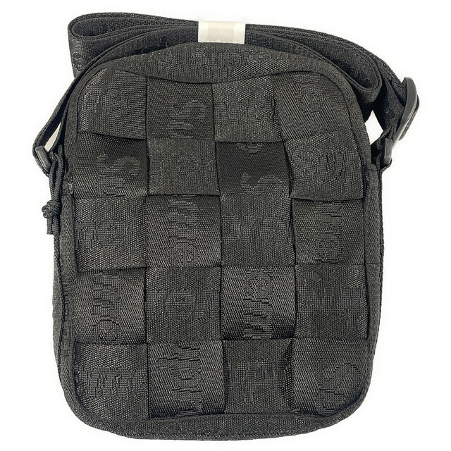 SUPREME シュプリーム 23SS Woven Shoulder Bag ウーブン ショルダーバッグ ブラック 正規品 / 31064袋ステッカー