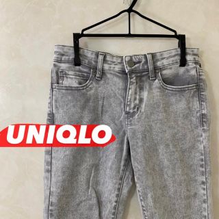 ユニクロ(UNIQLO)のUNIQLO JEANS   グレー  デニム(デニム/ジーンズ)