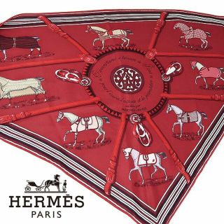 エルメス(Hermes)の美品 HERMES エルメス ポワント 三角スカーフ シルク100%(バンダナ/スカーフ)