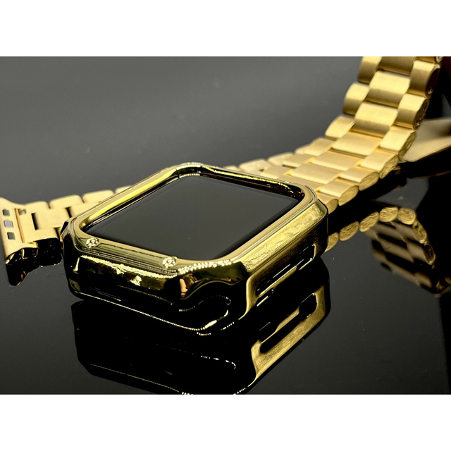 Apple Watch ゴールドⅡ　カスタムバンド　セット　ケース 5