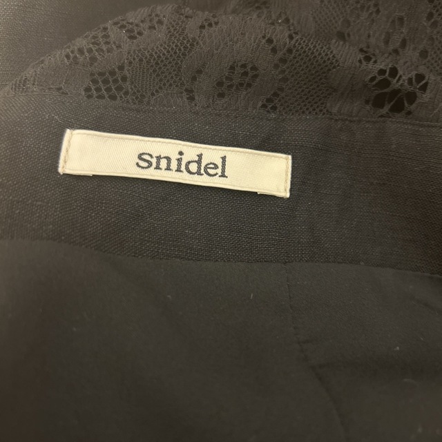 SNIDEL(スナイデル)のsnidel ワンピース　パンツ　ブラック 0サイズ レディースのワンピース(ロングワンピース/マキシワンピース)の商品写真