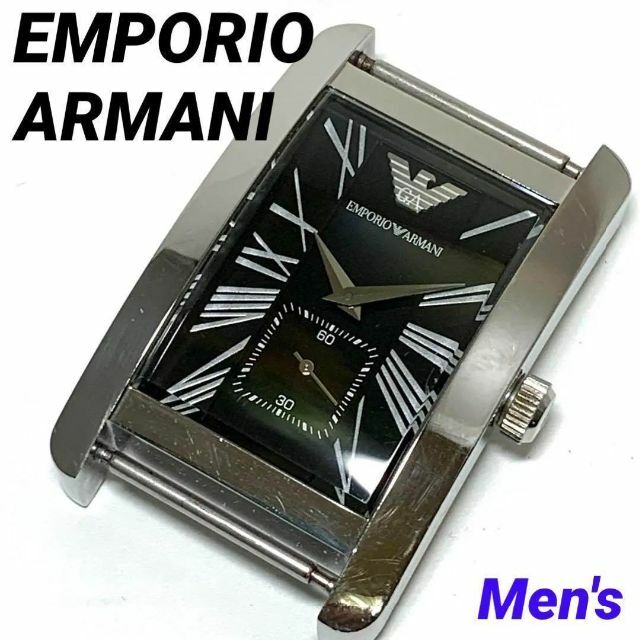 145 EMPORIO ARMANI メンズ 腕時計 フェイスのみ 電池交換済 - 腕時計
