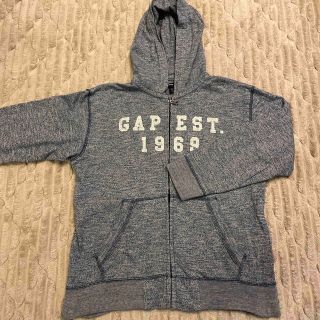 ギャップキッズ(GAP Kids)のGAP ジップパーカー 140  ブルーグレー(ジャケット/上着)