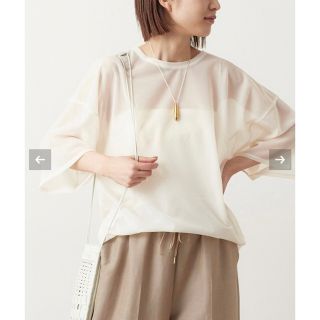 ジャーナルスタンダード(JOURNAL STANDARD)の新品未使用【23SS 完売品】ジャーナルスタンダード　 オーガンジーTシャツ(Tシャツ(半袖/袖なし))