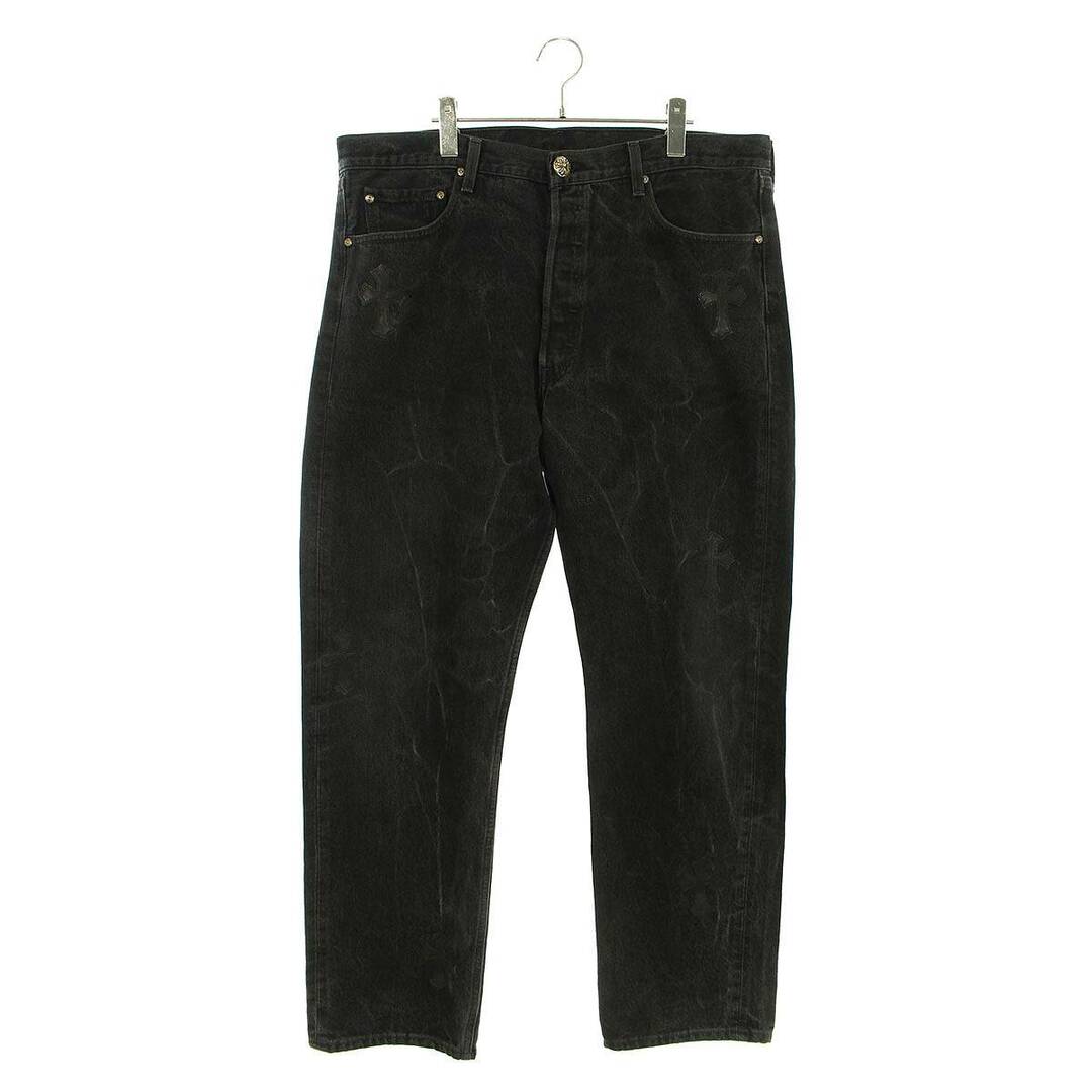 パンツ クロムハーツ U VNTG JEAN BLK/RED TAB クロスパッチ付き