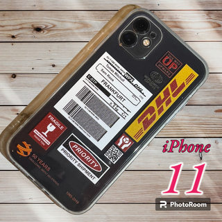 ★　DHLスマホケース（iPhone11：DHL赤文字）(航空機)