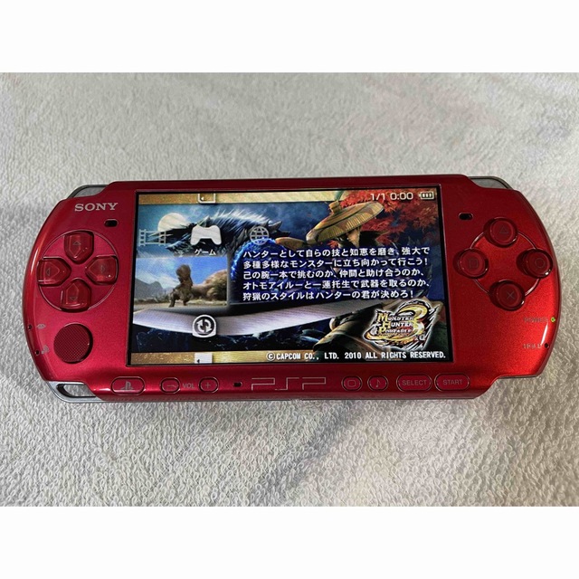 SONY PSP3000 美品　ラディアントレッド　本体　ケース　充電器セット